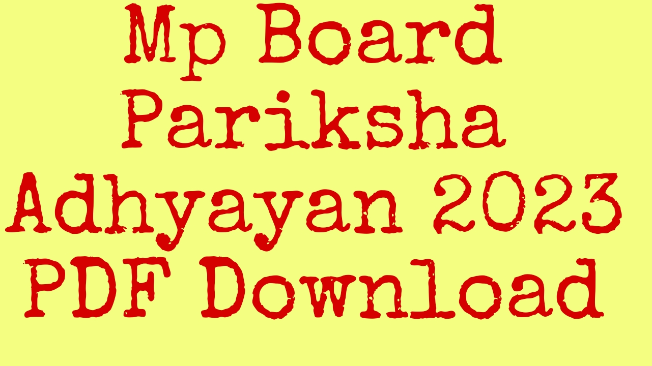 Pariksha adhyayan pdf kese download kare