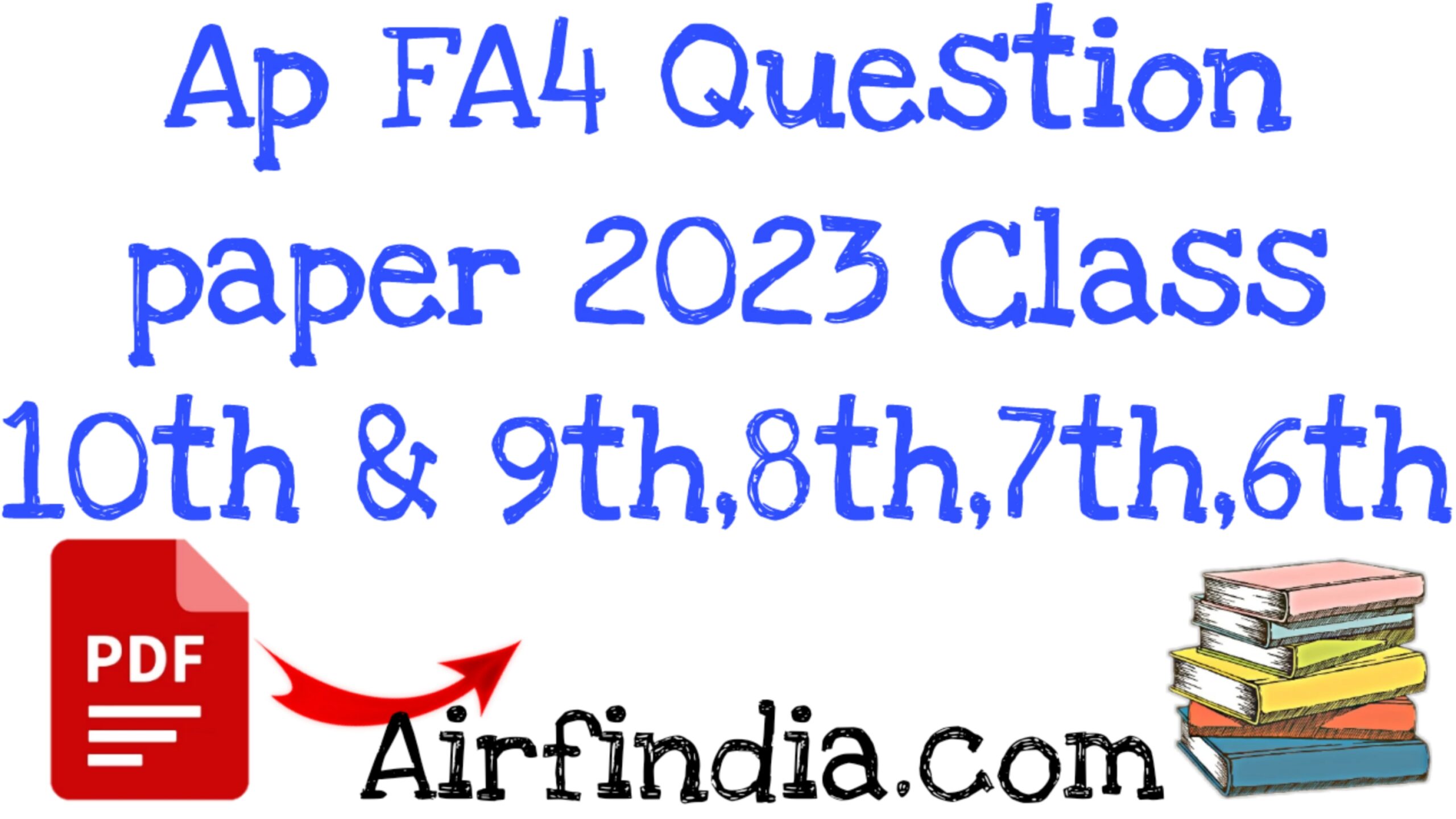 Ap FA4 Question paper 2023 PDF