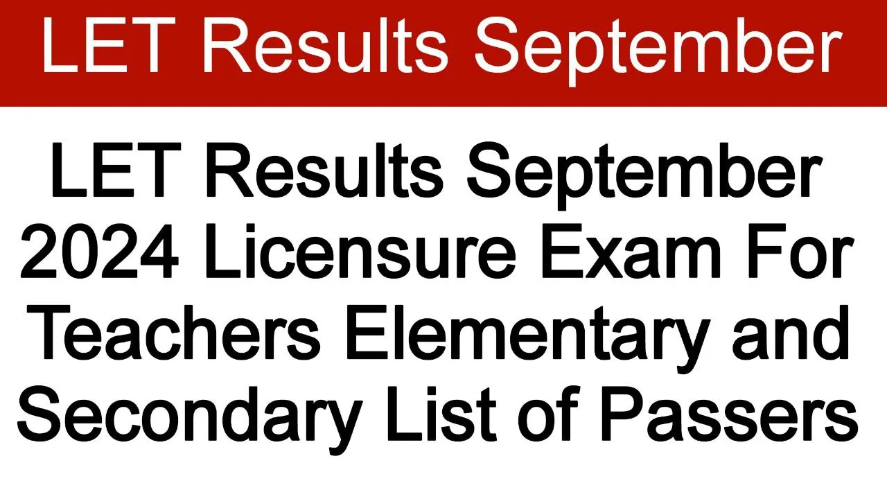 LEPT Result 2024 Sept