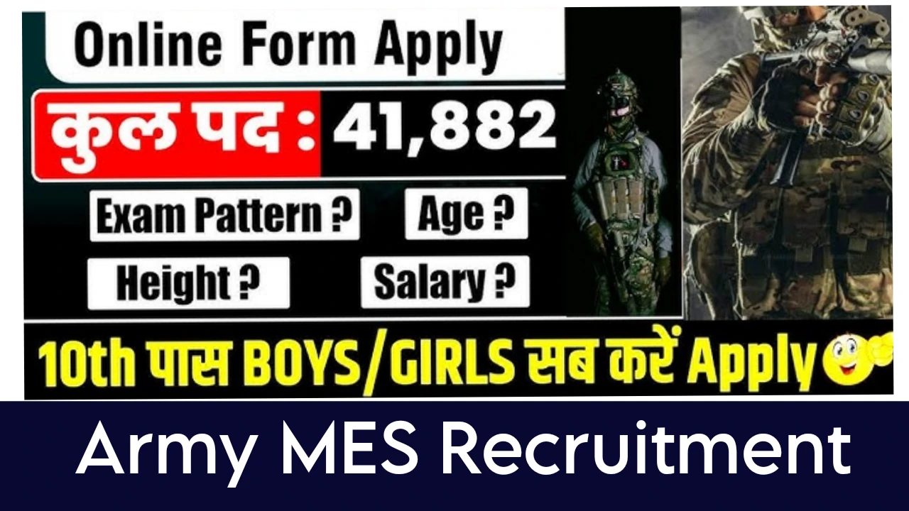 Army MES Recruitment 2025 Apply Online