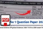 General Science Sa 1 Question Paper 2025-26 | 6th 7 8 9 to 10th Ap SA 1 Physical Science Exam Paper 2025